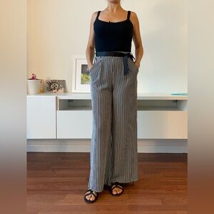 Black and white pants